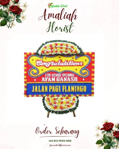 Bunga Papan Congratulation di Lawangrejo